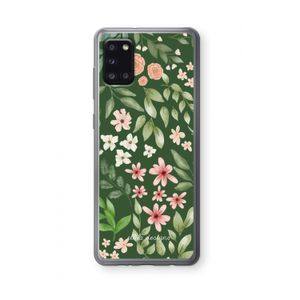 Botanical green sweet flower heaven: Samsung Galaxy A31 Transparant Hoesje