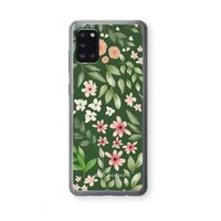 Botanical green sweet flower heaven: Samsung Galaxy A31 Transparant Hoesje