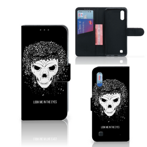 Telefoonhoesje met Naam Samsung Galaxy M10 Skull Hair