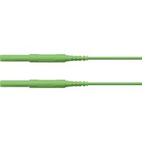 Schützinger Veiligheidsmeetsnoer Stekker 4 mm Stekker 4 mm 200.00 cm Groen 1 stuk(s)