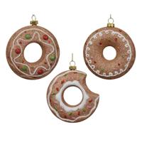 Decoris Kersthanger donut kunststof dia.10cm