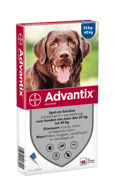 Advantix Spot-On Hond 400/2000 25-40kg - 6 pip