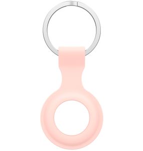 Apple AirTag Silicone Ring Sleutelhanger - Roze