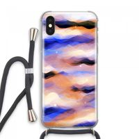 Donkere Wolken: iPhone XS Max Transparant Hoesje met koord
