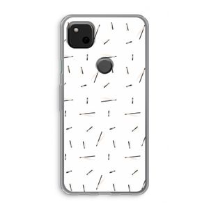 Hipster stripes: Google Pixel 4a Transparant Hoesje