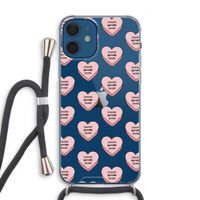Chicks before dicks: iPhone 12 Transparant Hoesje met koord