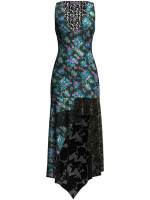 Maccapani robe Katie à design asymétrique - Noir