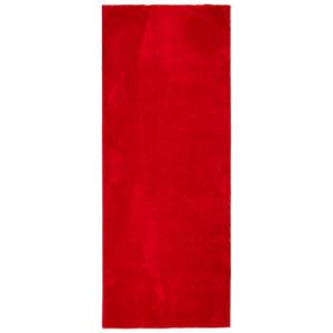 vidaXL Vloerkleed HUARTE laagpolig zacht wasbaar 80x200 cm rood