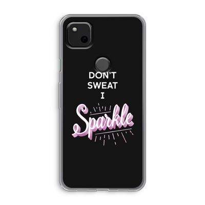 Sparkle quote: Google Pixel 4a Transparant Hoesje