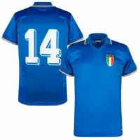 Italie retro voetbalshirt WK 1982 + Nummer 14