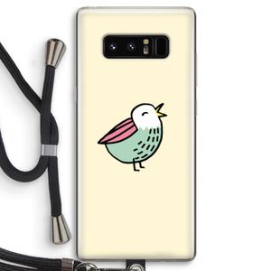 Birdy: Samsung Galaxy Note 8 Transparant Hoesje met koord