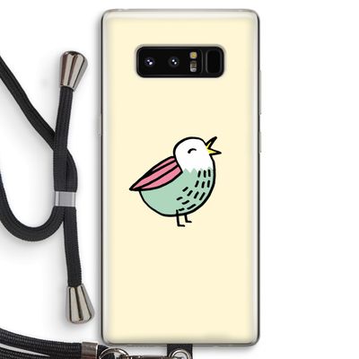 Birdy: Samsung Galaxy Note 8 Transparant Hoesje met koord