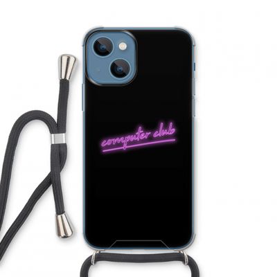 Vice Black: iPhone 13 mini Transparant Hoesje met koord