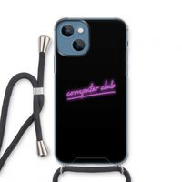 Vice Black: iPhone 13 mini Transparant Hoesje met koord