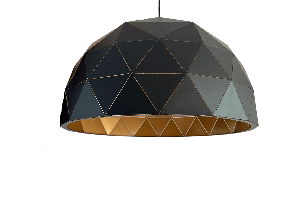 Hanglamp zwart goud metaal 60cm (demo model)