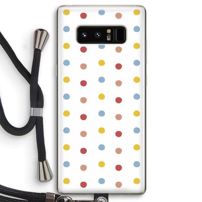 Bollen: Samsung Galaxy Note 8 Transparant Hoesje met koord