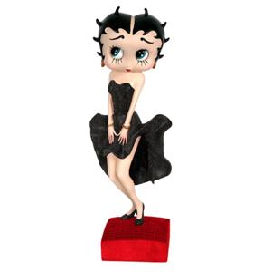 Betty Boop Zwarte Glitter Jurk Beeld