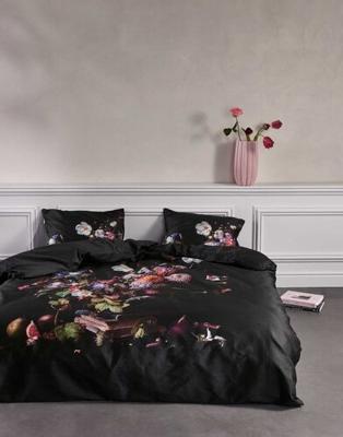 Essenza Essenza Bouquet Dekbedovertrek Anthracite 140x200/220
