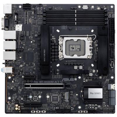 Asustek Computer PRO WS W680M-ACE SE Moederbord Socket Intel LGA 1700 Vormfactor Micro-ATX Moederbord chipset Intel® W680