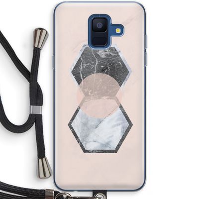 Creatieve toets: Samsung Galaxy A6 (2018) Transparant Hoesje met koord