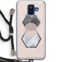 Creatieve toets: Samsung Galaxy A6 (2018) Transparant Hoesje met koord