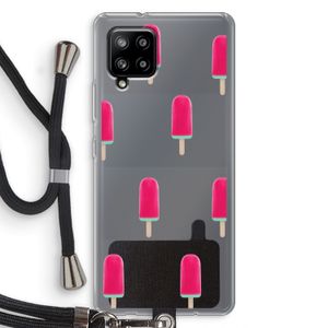 Waterijsje: Samsung Galaxy A42 5G Transparant Hoesje met koord