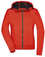 James & Nicholson JN1145 Ladies´ Hooded Softshell Jacket - /Flame/Black - M - thumbnail