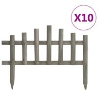 VidaXL Gazonranden 10 st 4,4 m vurenhout