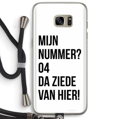 Da ziede van hier: Samsung Galaxy S7 Edge Transparant Hoesje met koord