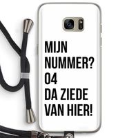 Da ziede van hier: Samsung Galaxy S7 Edge Transparant Hoesje met koord