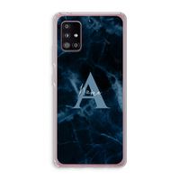 Midnight Marble: Samsung Galaxy A51 5G Transparant Hoesje