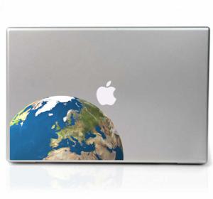 Sticker Laptop Wereldbol