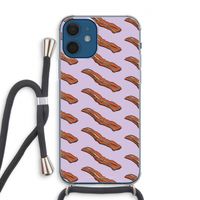 Bacon to my eggs #2: iPhone 12 Transparant Hoesje met koord