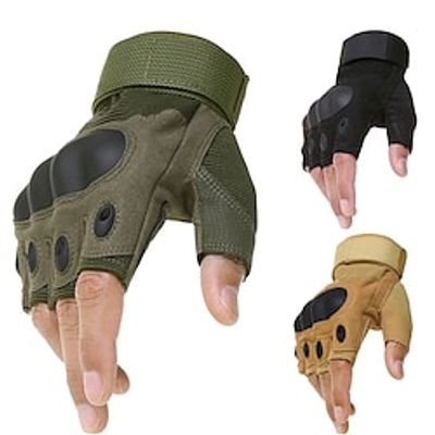 tactische handschoenen sporthandschoenen half vinger type militaire mannen gevechtshandschoenen schieten jachthandschoenen Lightinthebox