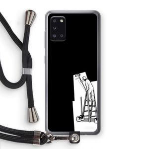 Musketon Painter: Samsung Galaxy A31 Transparant Hoesje met koord