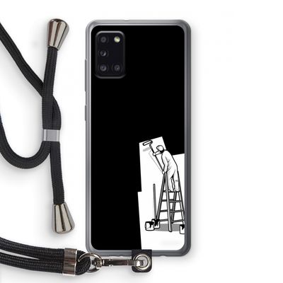 Musketon Painter: Samsung Galaxy A31 Transparant Hoesje met koord