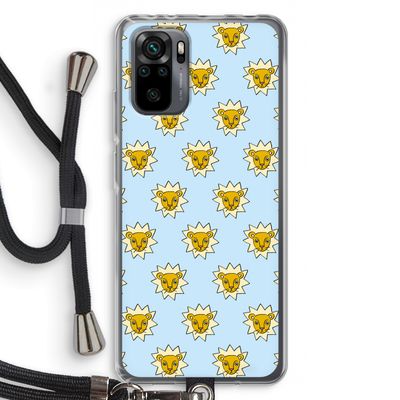 Leeuwenkoppen: Xiaomi Redmi Note 10 Pro Transparant Hoesje met koord