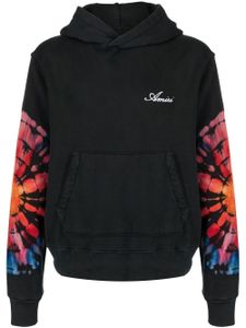 AMIRI hoodie tie-dye à logo brodé - Noir