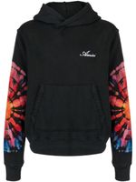 AMIRI hoodie tie-dye à logo brodé - Noir - thumbnail