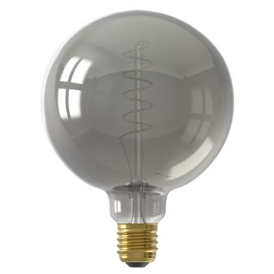 LED volglas Flex Filament Globelamp 220-240V 4W 136lm E27 G125, Titanium 1800K Dimbaar - Calex