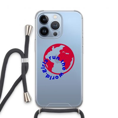 Run The World: iPhone 13 Pro Transparant Hoesje met koord
