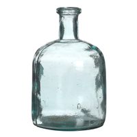 Bloemenvaas Camille - helder transparant - gerecycled glas - D15 x H25 cm - Fles vazen