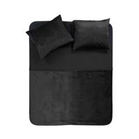 Sleeptime Velvet Piping Zwart 240 x 220 cm