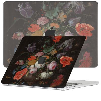 Lunso MacBook Air 13 inch (2022-2025) cover hoes - case - Stilleven met Bloemen