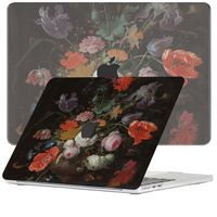 Lunso MacBook Air 13 inch (2022-2025) cover hoes - case - Stilleven met Bloemen
