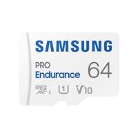 Samsung PRO Endurance + Adapter microSDXC 64GB Micro SD-kaart Wit