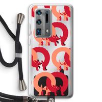 Dogs: Huawei P40 Pro Plus Transparant Hoesje met koord