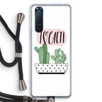 I love cacti: Sony Xperia 5 II Transparant Hoesje met koord