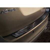 Zwart RVS Bumper beschermer passend voor Ford Kuga 2008-2012 'Ribs' AV245039