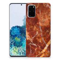 Samsung Galaxy S20 Plus | TPU | Siliconen hoesje | Marmer Bruin